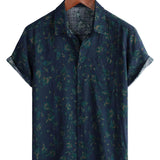 Chemise en Coton à Fleurs Rétro Boho pour Hommes
