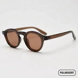 Elian | Lunettes de soleil rétro rondes polarisées