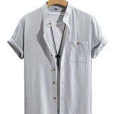 Chemise Décontractée à Manches Courtes