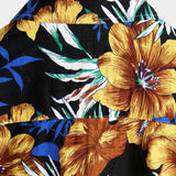 Chemise à Manches Courtes avec Motif Floral pour Hommes