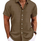 Chemise Casual à Manches Courtes