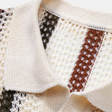 Polo en crochet avec décolleté en V