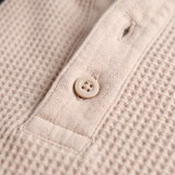 Pull henley en maille gaufrée Fonderie