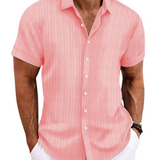 Chemise Casual à Manches Courtes