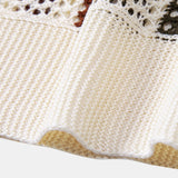 Polo en crochet avec décolleté en V