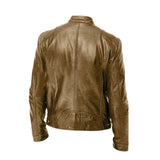 Alexandre | Veste en cuir à col montant homme