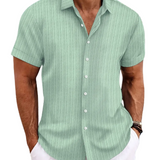 Chemise Casual à Manches Courtes
