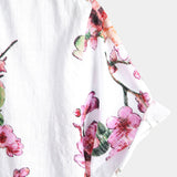 Chemise pour Homme à Manches Courtes avec Motif Floral