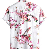 Chemise pour Homme à Manches Courtes avec Motif Floral
