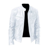 Alexandre | Veste en cuir à col montant homme