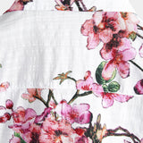 Chemise à Manches Courtes en Coton avec Motif Floral pour Hommes