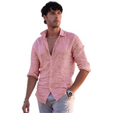 Leonardo – Chemise décontractée en lin pour Homme