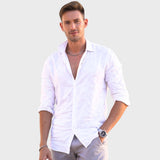 Leonardo – Chemise décontractée en lin pour Homme