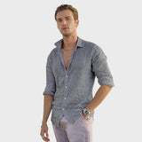 Leonardo – Chemise décontractée en lin pour Homme
