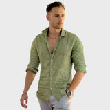 Leonardo – Chemise décontractée en lin pour Homme