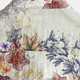 Chemise à Manches Courtes en Coton Resort avec Motif Botanique Aquarelle pour Hommes