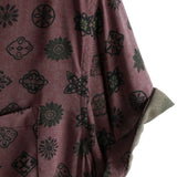 Chemise Classique Rétro à Manches Courtes en Coton Géométrique pour Hommes