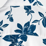 Chemise en Coton Bleue à Fleurs pour Homme pour l'Été avec Boutons et Manches Courtes