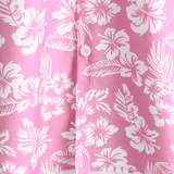 Chemise en Coton d'Été à Manches Courtes pour Hommes en Couleur Rose