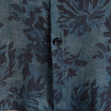 Chemise Boho Vintage à Manches Courtes en Coton avec Motif Floral pour Hommes