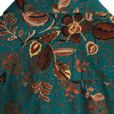Chemise en Coton pour Homme de Style Vintage pour les Vacances avec Boutons et Manches Courtes
