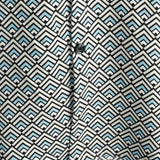 Chemise en Coton Vintage Géométrique pour Homme avec Boutons d'Été Retro à Manches Courtes