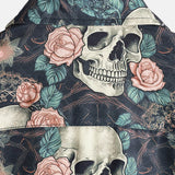 T-shirt en Coton d'Été à Manches Courtes pour Hommes avec Crâne Punk Rock