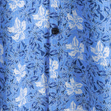 Chemise en Coton à Motif Floral Tropical pour Hommes à Manches Courtes
