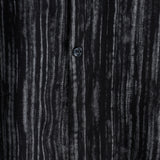 Chemise à Manches Courtes en Coton avec Poche pour Hommes à Rayures Noires, Respirante
