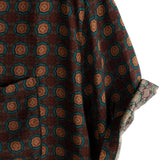 Chemise en Coton d'Été Décontractée Vintage à Manches Courtes pour Hommes