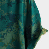 Chemise Homme à Manches Courtes Imprimé Floral en Coton, Respirante pour les Vacances