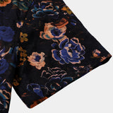 Chemise à Manches Courtes en Coton de Style Boho avec Motif Floral pour Hommes
