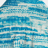 Chemise pour Homme à Manches Courtes Vintage en Coton de Couleur Bleue