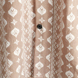 Chemise pour Homme à Manches Courtes de Style Vintage, Rayures Brunes des Années 70