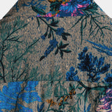 Chemise Homme à Manches Courtes en Coton de Style Rétro avec Motif Floral, Respirante