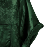 Chemise Homme à Manches Courtes en Jersey Satiné à Fleurs
