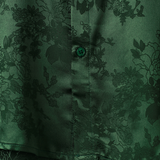 Chemise Homme à Manches Courtes en Jersey Satiné à Fleurs