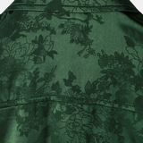 Chemise Homme à Manches Courtes en Jersey Satiné à Fleurs
