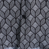 Chemise à Manches Courtes en Coton avec Poche au Motif Géométrique Rétro pour Hommes