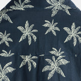 Chemise Hawaïenne à Manches Courtes en Coton avec Motif de Palmiers pour Hommes