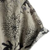 Chemise en Coton Vintage pour Homme à Manches Courtes avec Motif Floral Rétro