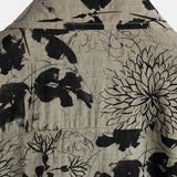 Chemise en Coton Vintage pour Homme à Manches Courtes avec Motif Floral Rétro