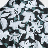 Chemise en Coton pour les Vacances au Style Tropical avec Motif Floral, Manches Courtes pour Hommes