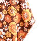 Chemise d'Été en Coton à Manches Courtes avec Boutons Floraux Vintage pour Hommes, Thème Disco des Années 70.