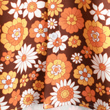 Chemise d'Été en Coton à Manches Courtes avec Boutons Floraux Vintage pour Hommes, Thème Disco des Années 70.