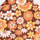 Chemise d'Été en Coton à Manches Courtes avec Boutons Floraux Vintage pour Hommes, Thème Disco des Années 70.