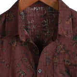Chemise en Coton à Fleurs Rétro Boho pour Hommes