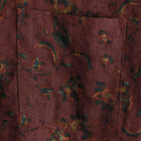 Chemise en Coton à Fleurs Rétro Boho pour Hommes