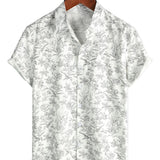 Chemise Hawaïenne en Coton à Motif Floral pour Hommes - Été