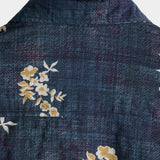 Chemise Casual pour Homme à Manches Courtes avec Motif Floral en Coton